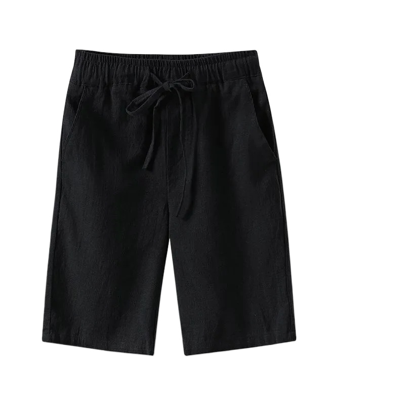 2026 新しいメンズショーツ男性用コットンリネンカジュアル - Short Linen Drawstring のレビューと価格