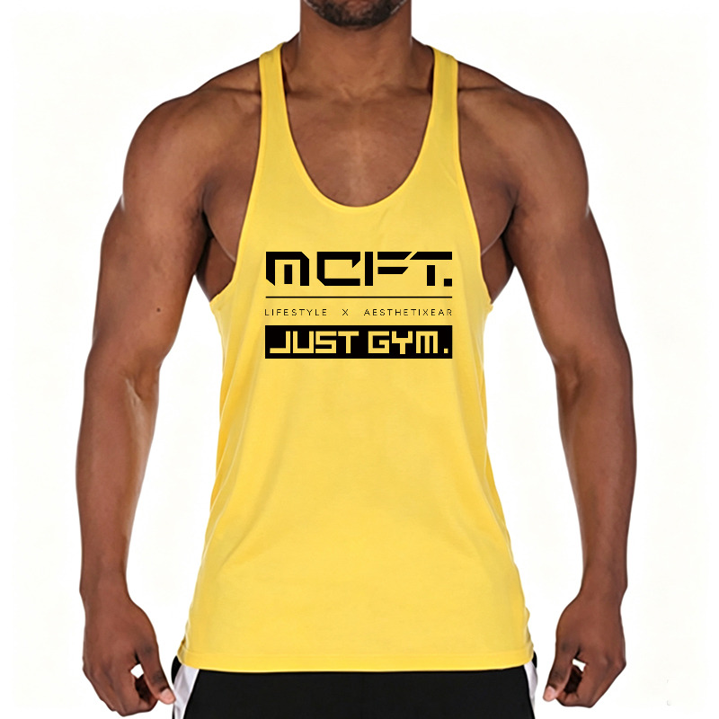ランニングメンズコットンジムベストタンクトップワークアウトマ - Tank Top Muscle のレビューと価格