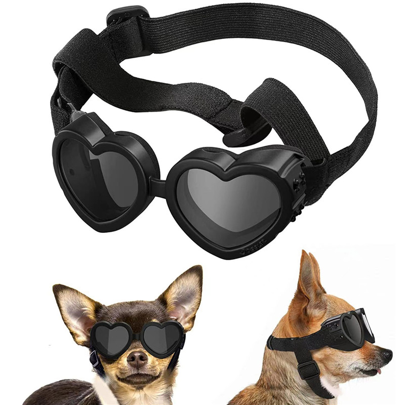 1 PC ハート型小型犬用サングラス防水 UV 保護猫用サン - Sunglass Retainer Cord のレビューと価格