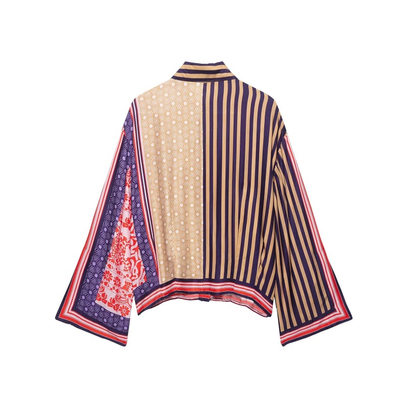 2026年 エレガントでシックなプリントサロングスカート ツ - Shirt Camp Collar のレビューと価格
