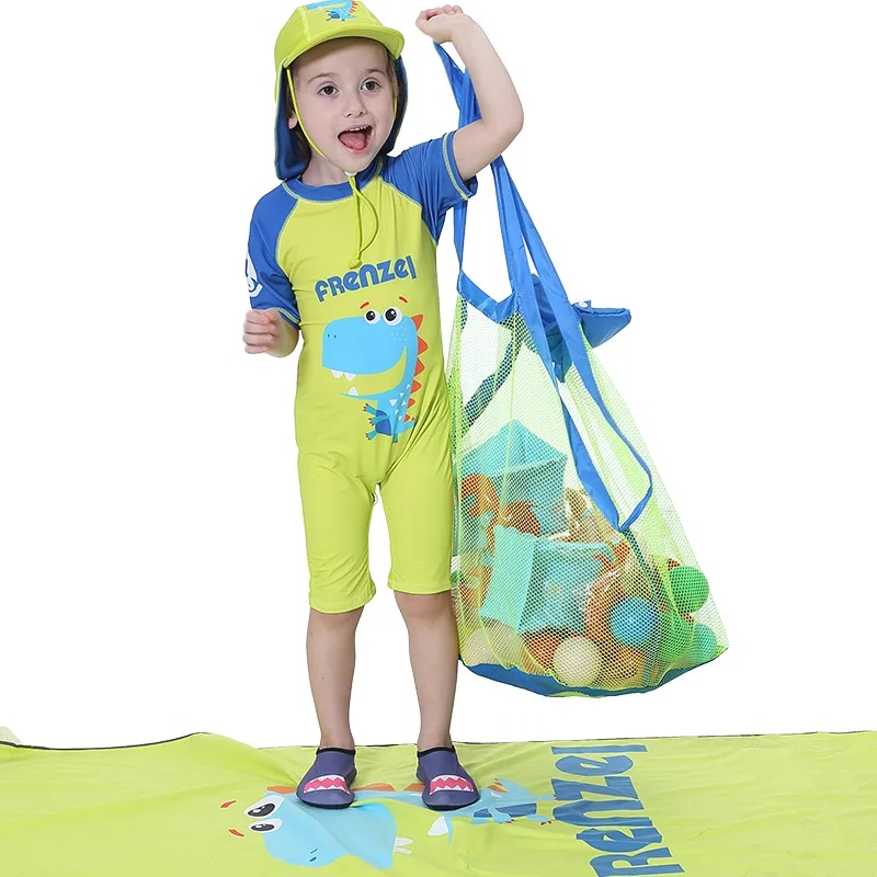 子供用砂遊び用ポータブルメッシュバッグ、子供のおもちゃ収納バ - Beach Towel Large のレビューと価格